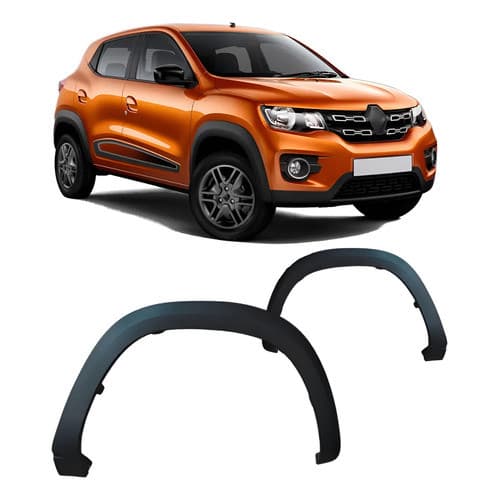 Par Moldura Paralama Dianteiro Kwid 2017 2018 2019 2020 2021 Preto