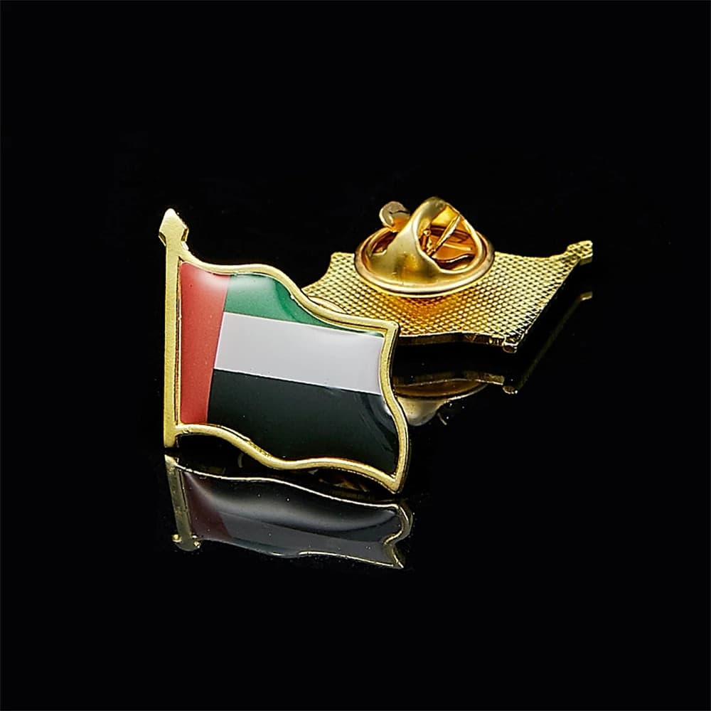 Broche De metal Com Bandeira Dos Emirados Árabes Unidos Distintivo Comemorativo