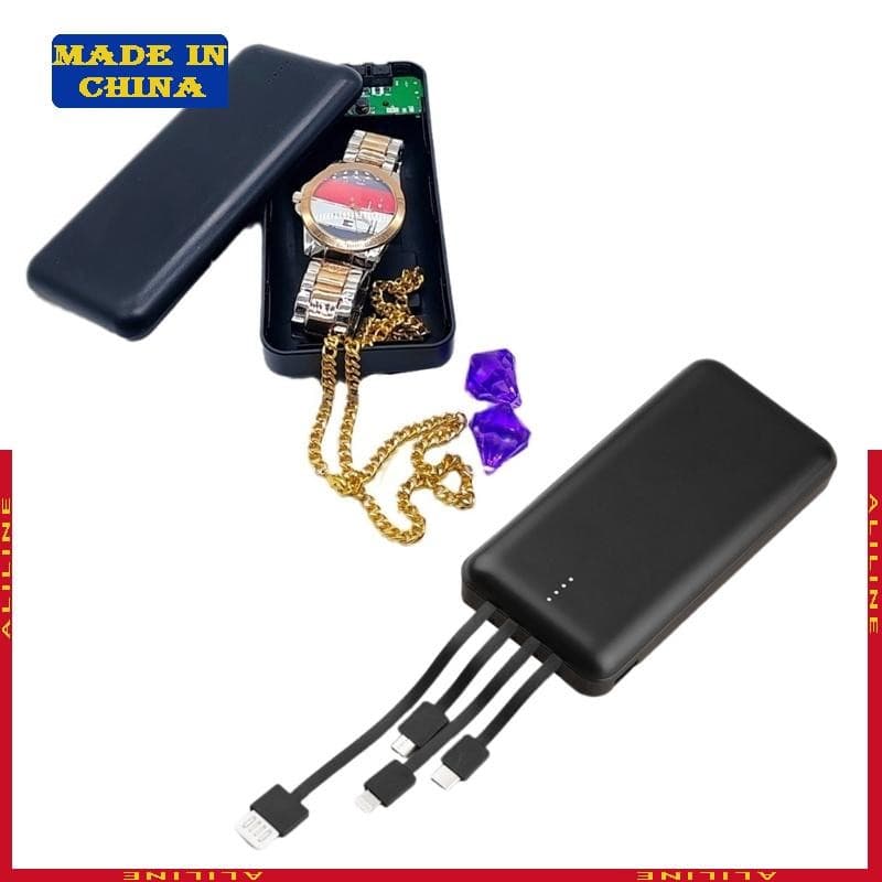 Power Banks Stash Para Armazenar Pequenos Objetos Esconderijo Dinheiro Compartimento Secreto Pequeno