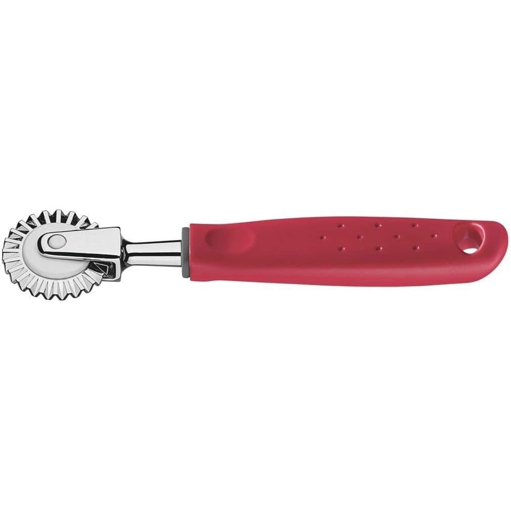 Carretilha Corta Fecha Massa Pastel Salgados Tramontina Inox Vermelho