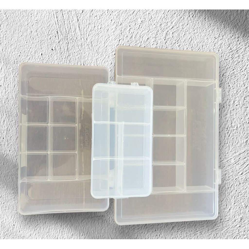 Kit 1 Caixa Organizadora 11 divisórias + 1 Caixa 9 Divisões + 1 Caixa 5 Divisorias