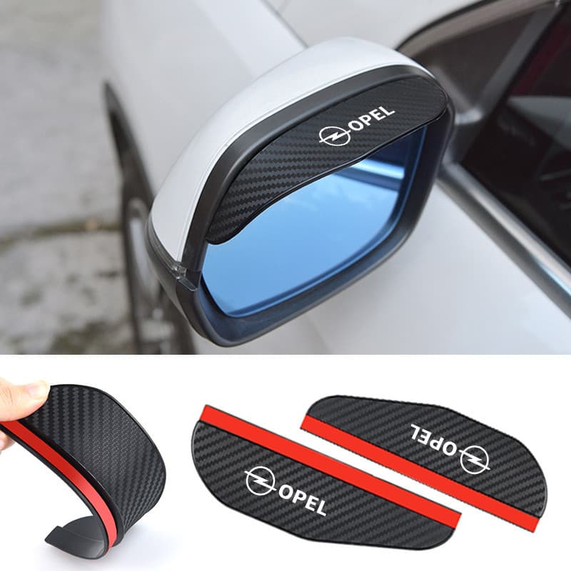 Opel sobrancelha de chuva de fibra de carbono, com funções hidrofóbicas, anti brilho e à prova de chuva, adequado para Opel Corsa Vectra Astra g H J K Insignia Vivaro Zafira Mokka