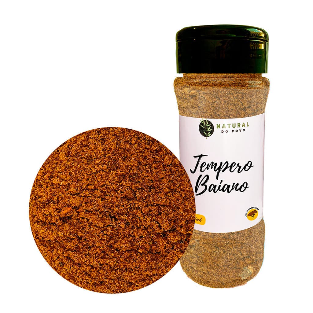 Tempero Baiano 100% Natural Qualidade Superior Pote com Dosador 70g