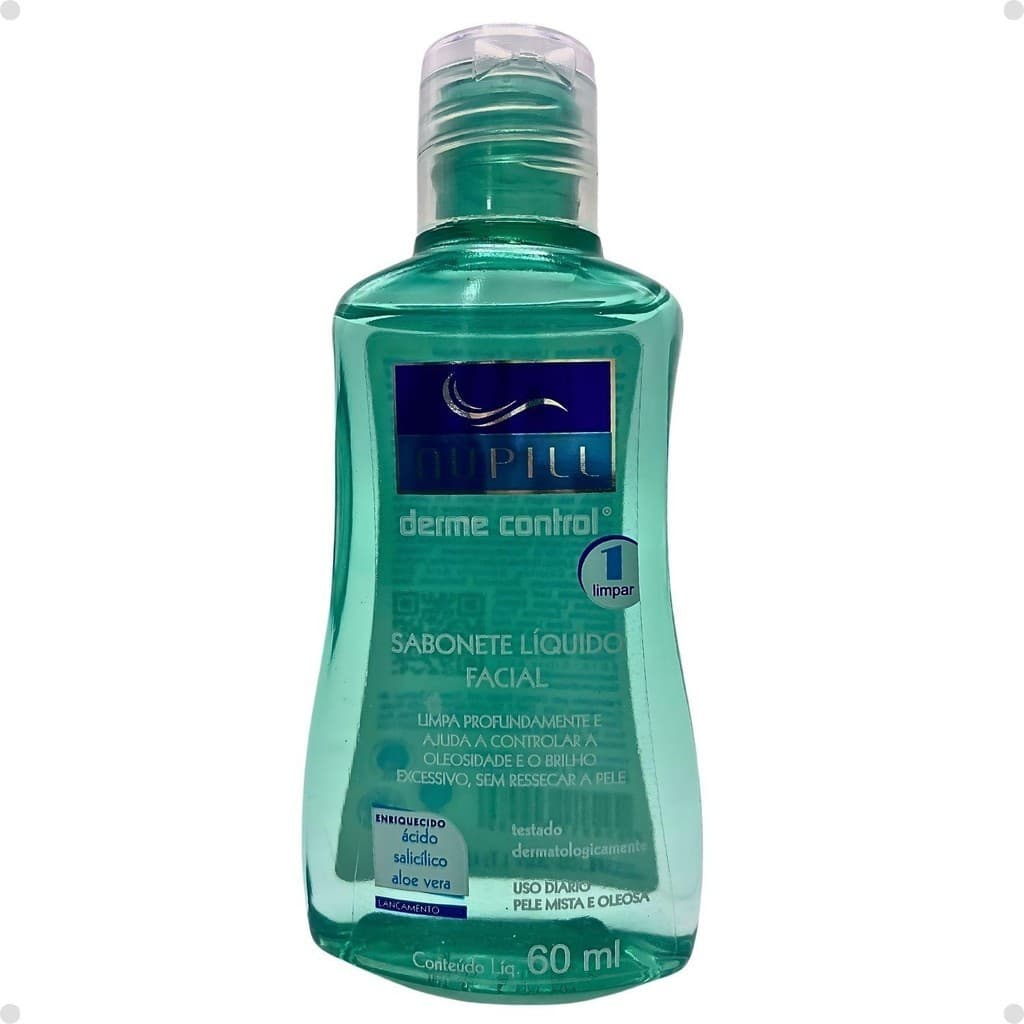Sabonete Líquido Nupill Derme Control Facial 60ml