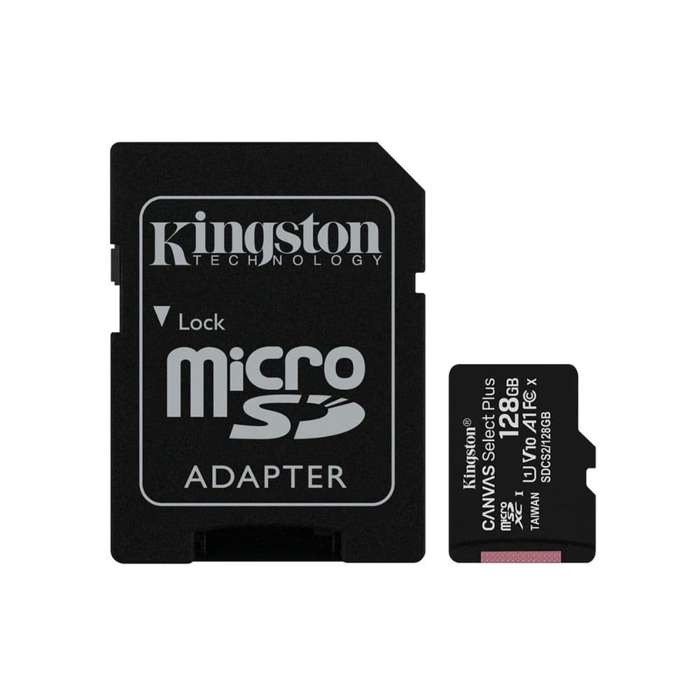 Cartão de Memória Micro SD 128GB, Classe 10, 100MB/s, Kingston, Canvas – SDCS2/128GB