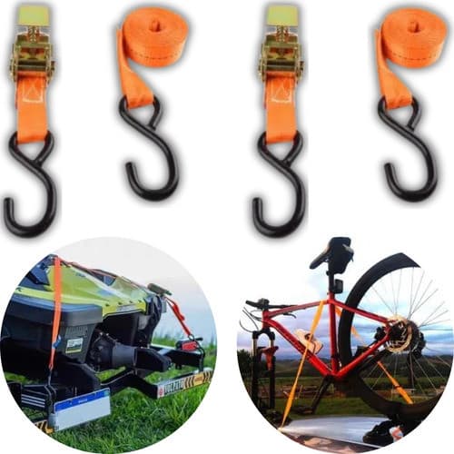 Kit 2 Conjunto Cinta Catraca Amarração Moto Jet Sky 800kg/3m