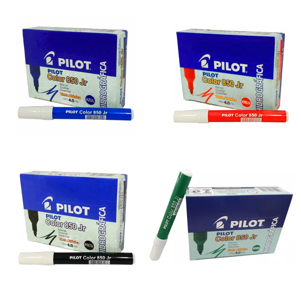 PINCEL PILOT COLOR 850 JUNIOR COM 12 UNIDADES