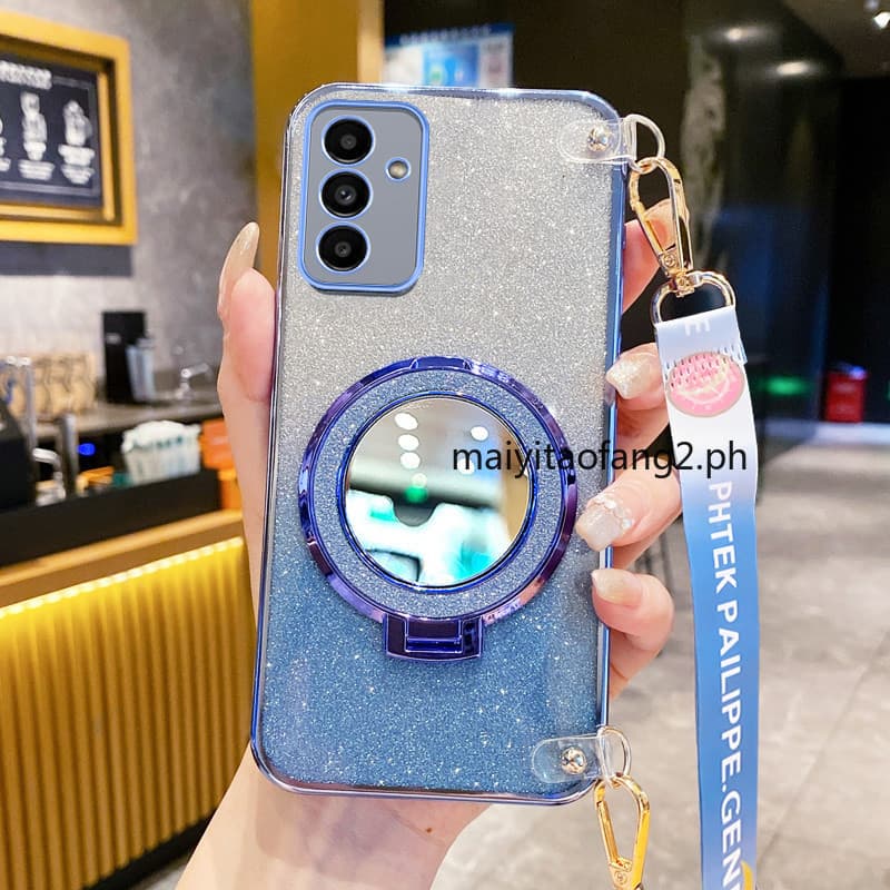 Capa de telefone Samsung Galaxy A55 A35 A25 A54 A34 5G A15 A14 A13 4G 5G A24 A04S 4G Pulseira longa à prova de choque co