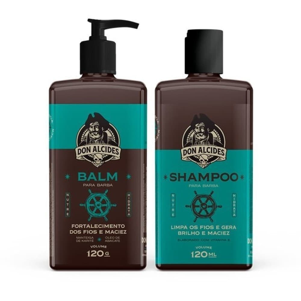 Shampoo e Balm Para Barba Calico Jack Don Alcides