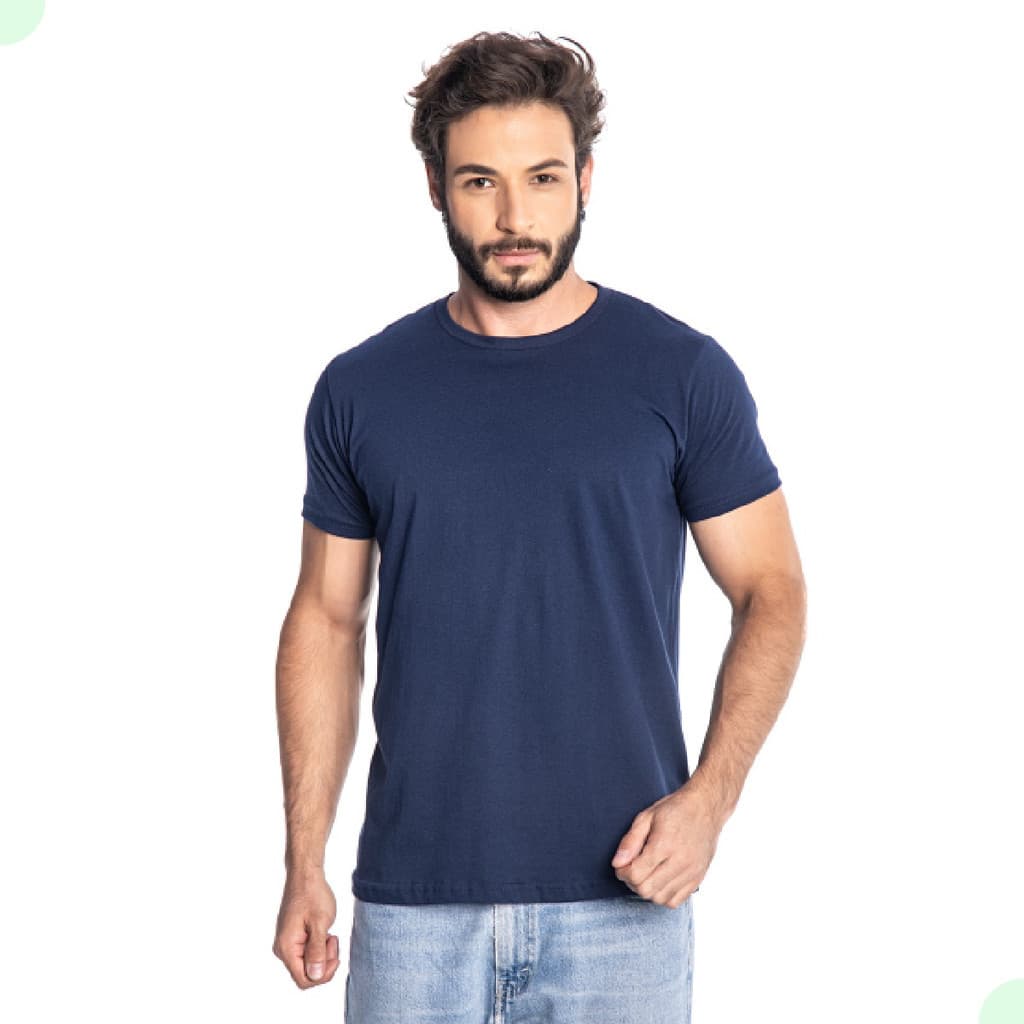 Camiseta Básica Lisa 100% Algodão Premium Malha Leve Moderna
