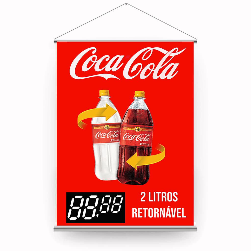 BANNER EM LONA COCA COLA