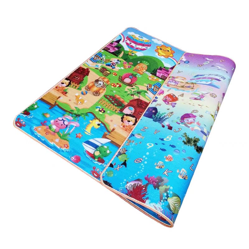 Tapete de Atividades Dupla Face 200cmx180cm Infantil Emborrachado Educativo bebê crianças