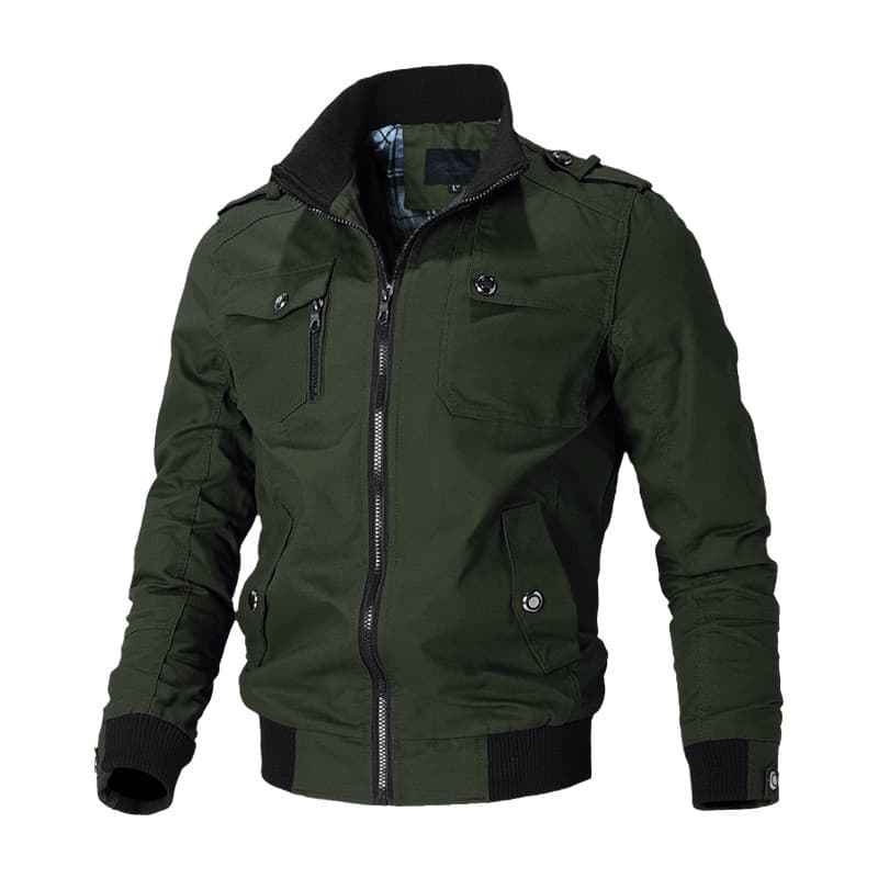 Jaqueta Outono/Inverno 2024 casual cargo De Algodão