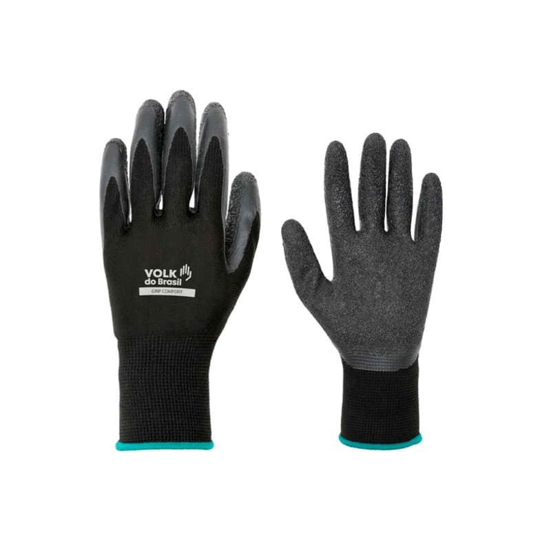 Luva de Segurança Grip Comfort Banho Palmar em Látex Corrugado CA 38293