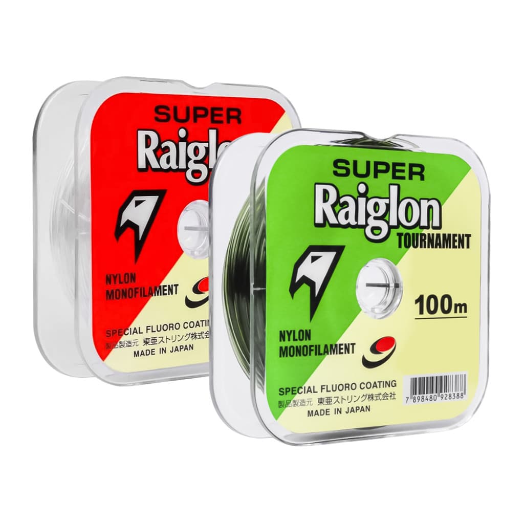 Linha Monofilamento Super Raiglon 0,910mm 116lbs/52,8kg - 100 Metros