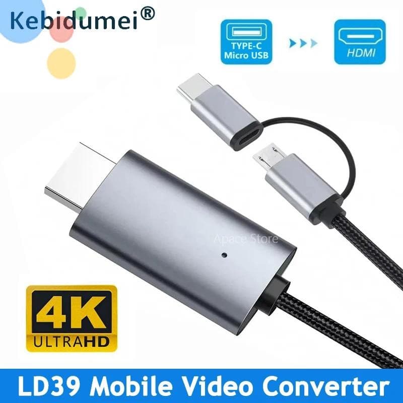 3 Em 1 HD Tipo-C/USB3.0 Para HDMI Adaptador Conversor Dispositivo Android TV Projetor Display Telefone Tablet