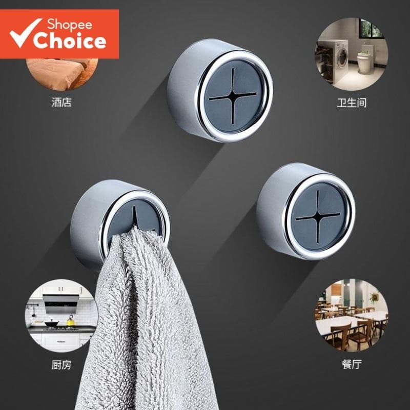 3PCS Clip De Lavagem De Louça Armazenamento De Pano De Cozinha Luvas Domésticas Gancho De Toalha Furo Parede Pendurado
