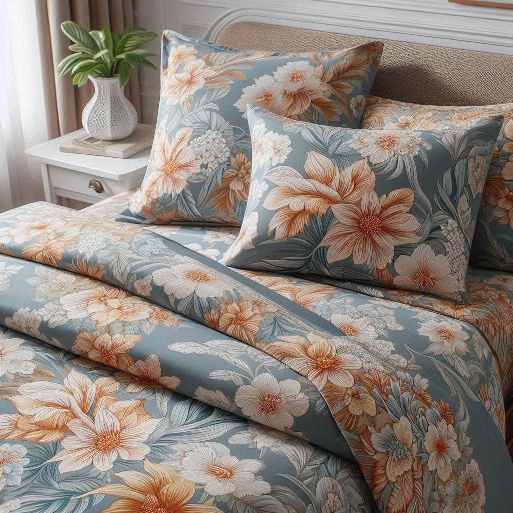 Jogo De Lençol Para Cama King Size 4 Peças Estampas Sortidas Micro-percal 200 FIOS
