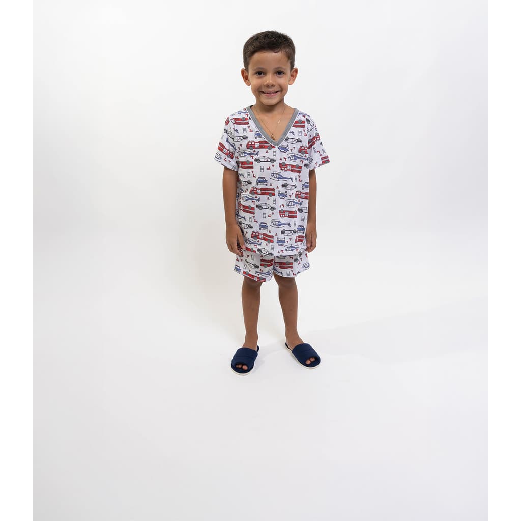 Pijama Infantil Masculino Meia Manga - Helicóptero