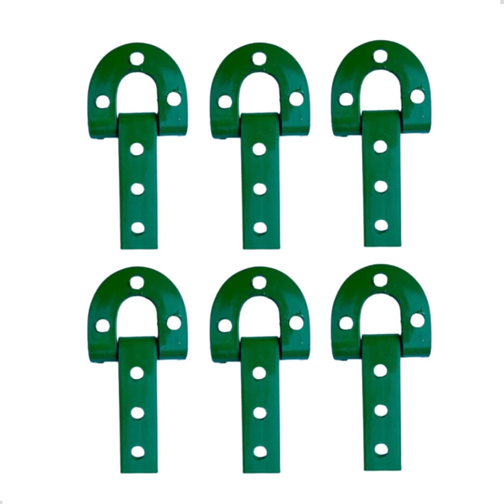 6 Dobradiça Porteira 130mm Nº 0 Aço Carbono - Caçula