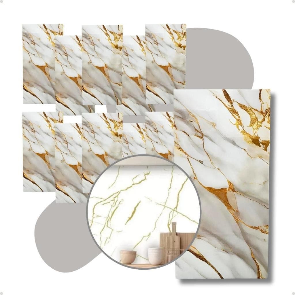 Kit 5-20 Adesivo Mármore Vinílico Adesivo 60x30 Lavável Promoção
