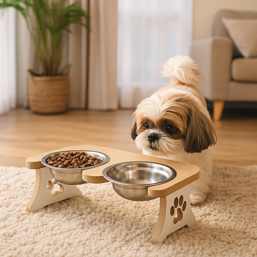 Comedouro Bebedouro Pet em Inox para Gato e Cachorro