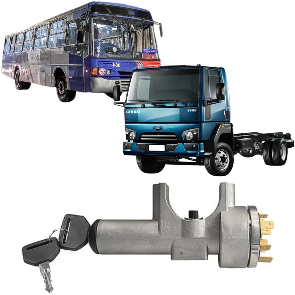 Trava Direção Cilindro Ignição Comutador Ford Cargo Vw 16180