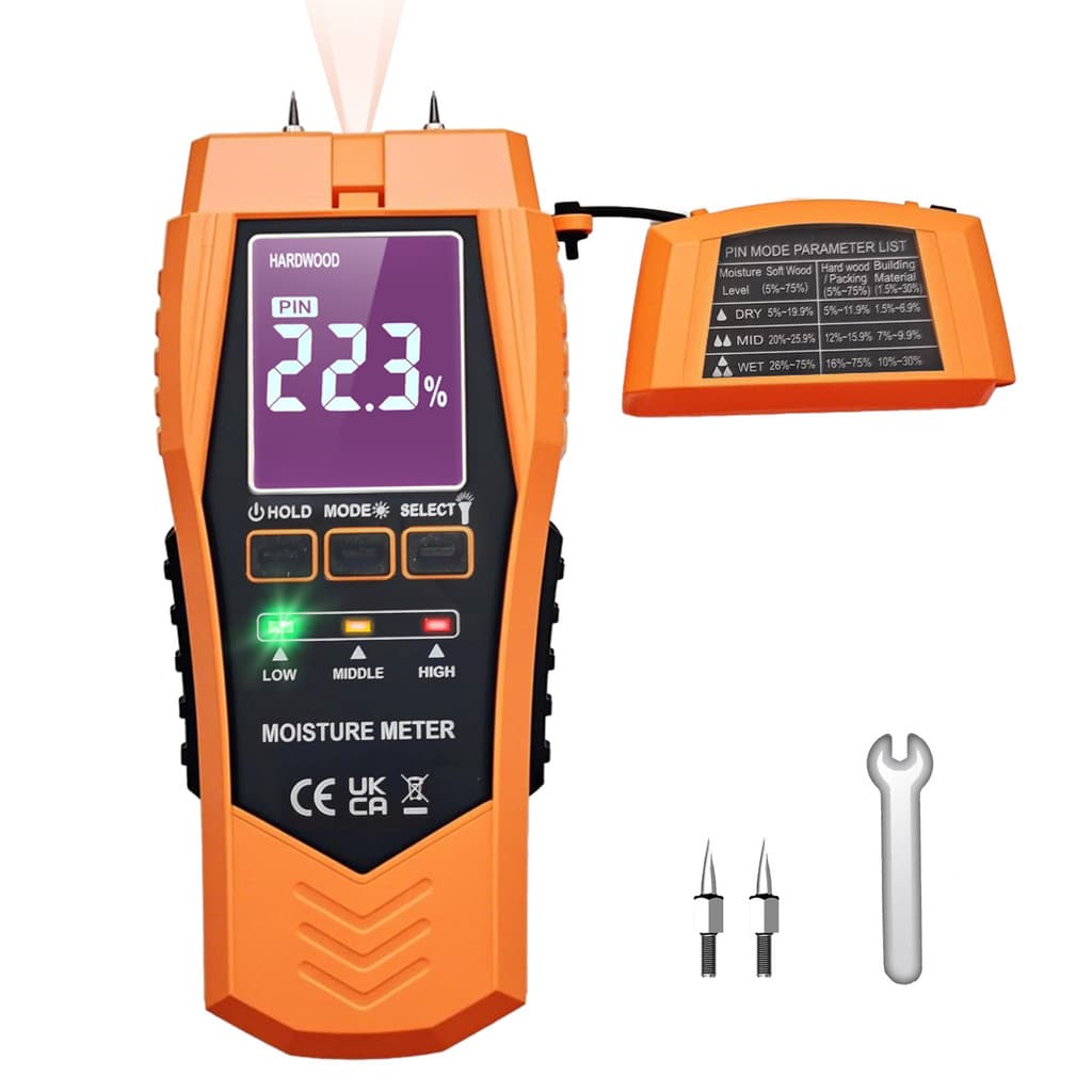 2025 materiais de madeira e construção testador de umidade Digital portátil LCD Backlight Display alta sensibilidade