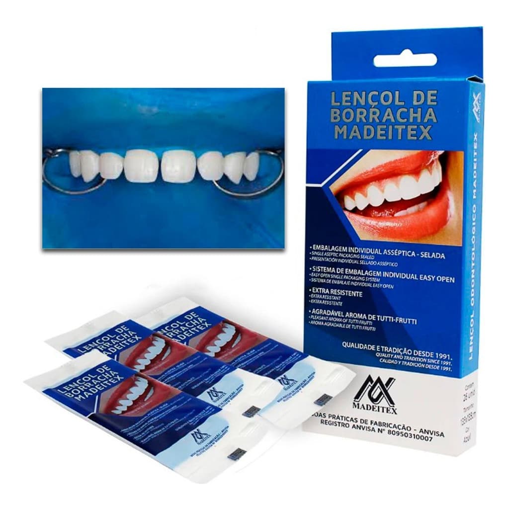 Lençol De Borracha - Madeitex - 13,5x13,5 - Azul-tradicional