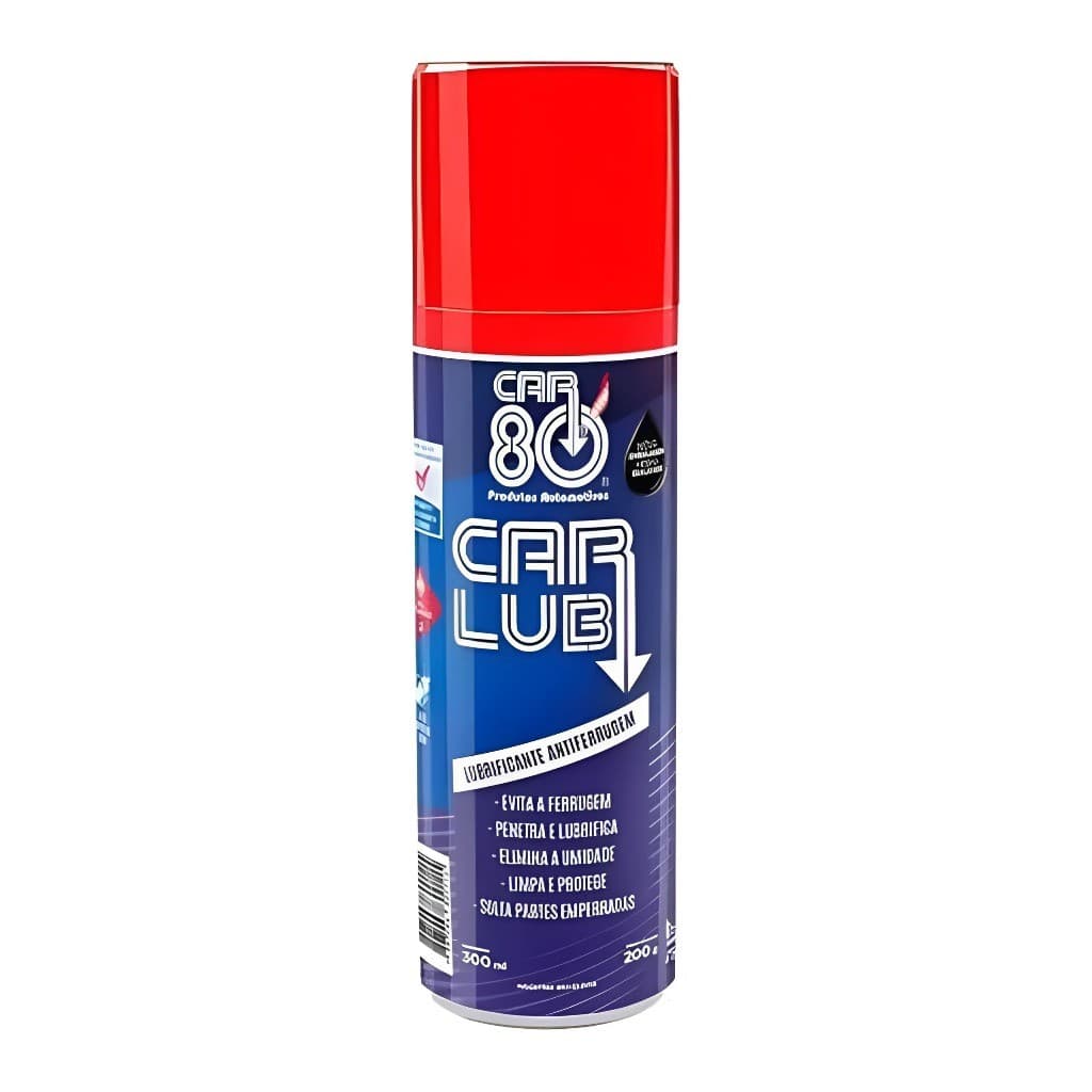 Car Lub Desengripa Lubrifica LIMPA E  Protege Metais contra Ferrugem e Corrosão em Qualquer Ambiente