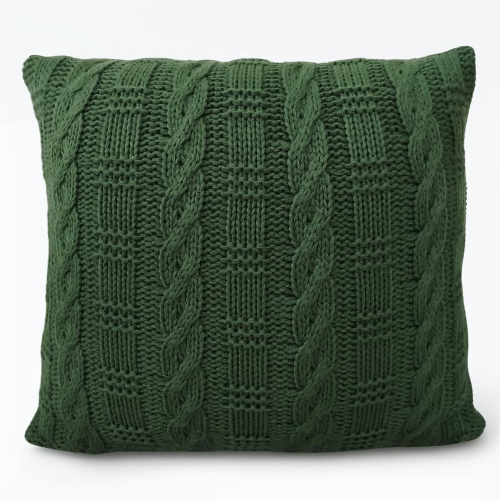 Capa para Almofada Tricô 45x45cm Decoração Sofá Sala Usufruto Elegancia e Aconchego para o Ambiente