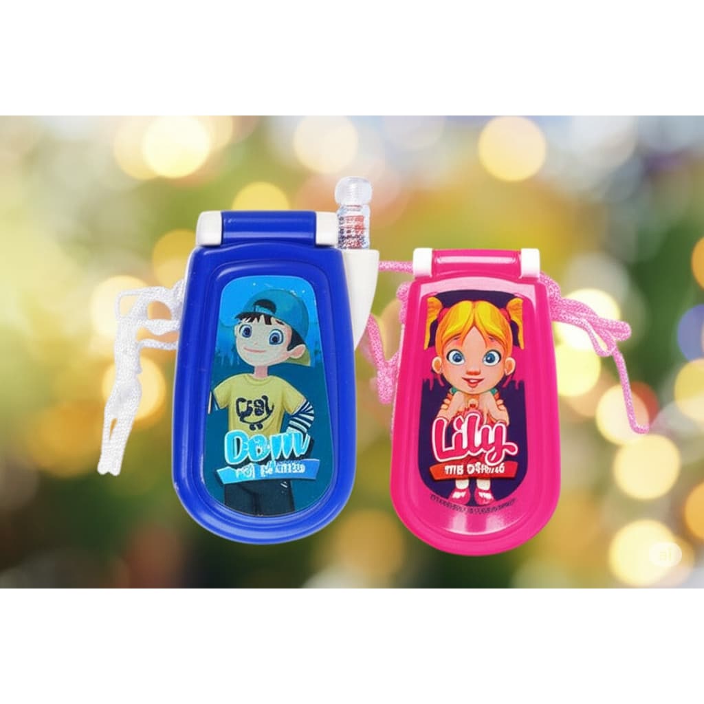 Celular Infantil com LUZ e SOM MEGA ROBOTS OU LINDA BELL DIA DAS CRIANÇAS