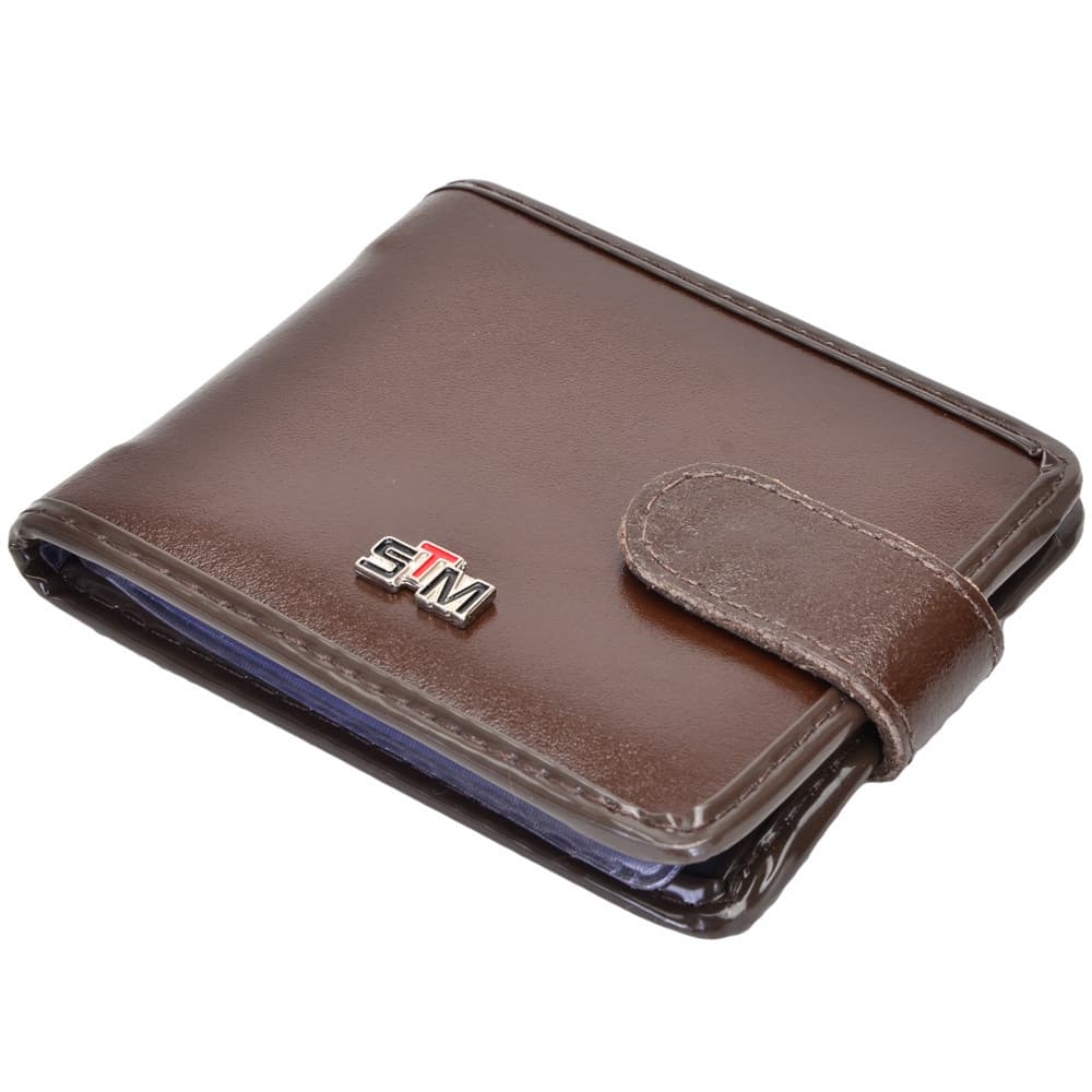 Carteira Masculina de Couro Reforçado Slim Porta Documentos Cartão Compacto para Cnh