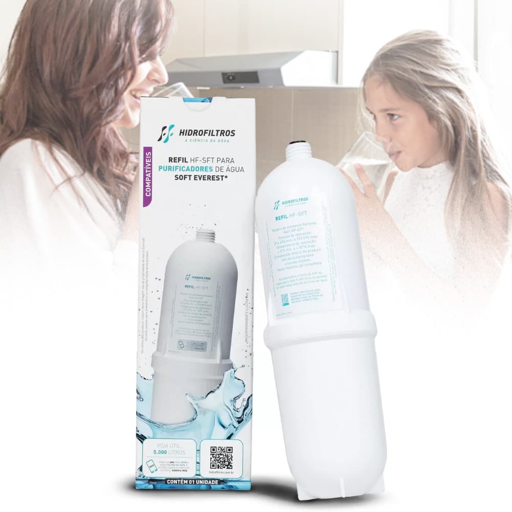Refil Purificador De Água Elétrico Filtro HF-SFT Hidro Filtros Carbon Block Carvão Ativado 903-0578
