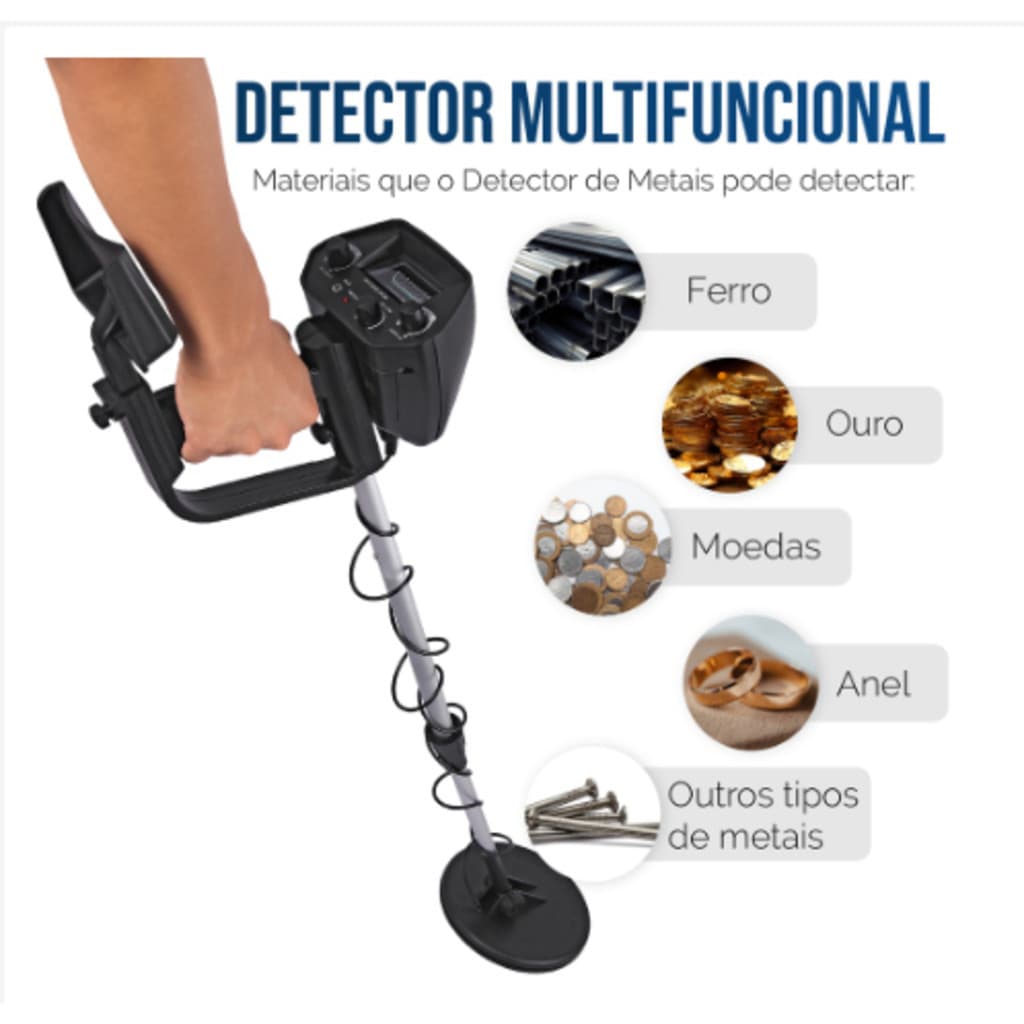 Detector De Metais   Prata Ouro Prova D'água