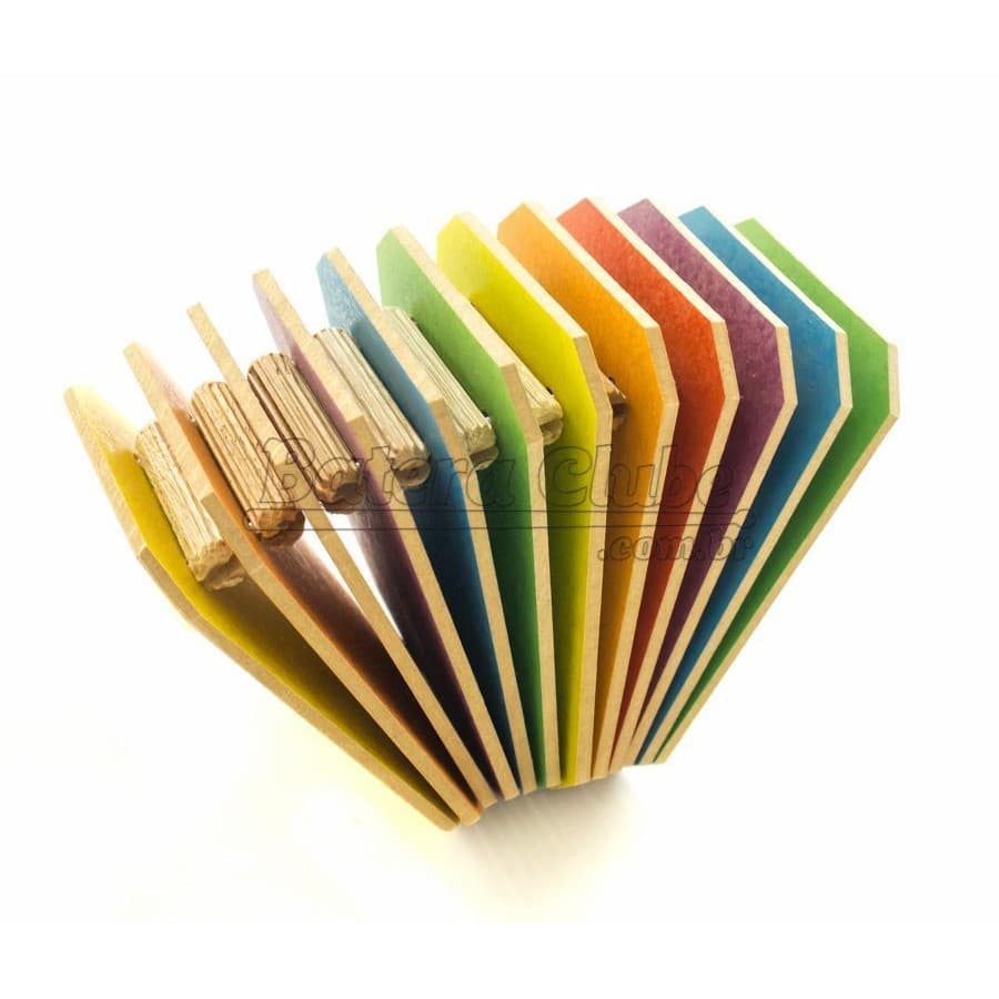 Linguarudo Percubo Mafagafo M04 Mini Sanfona de Madeira Musicalização Infantil