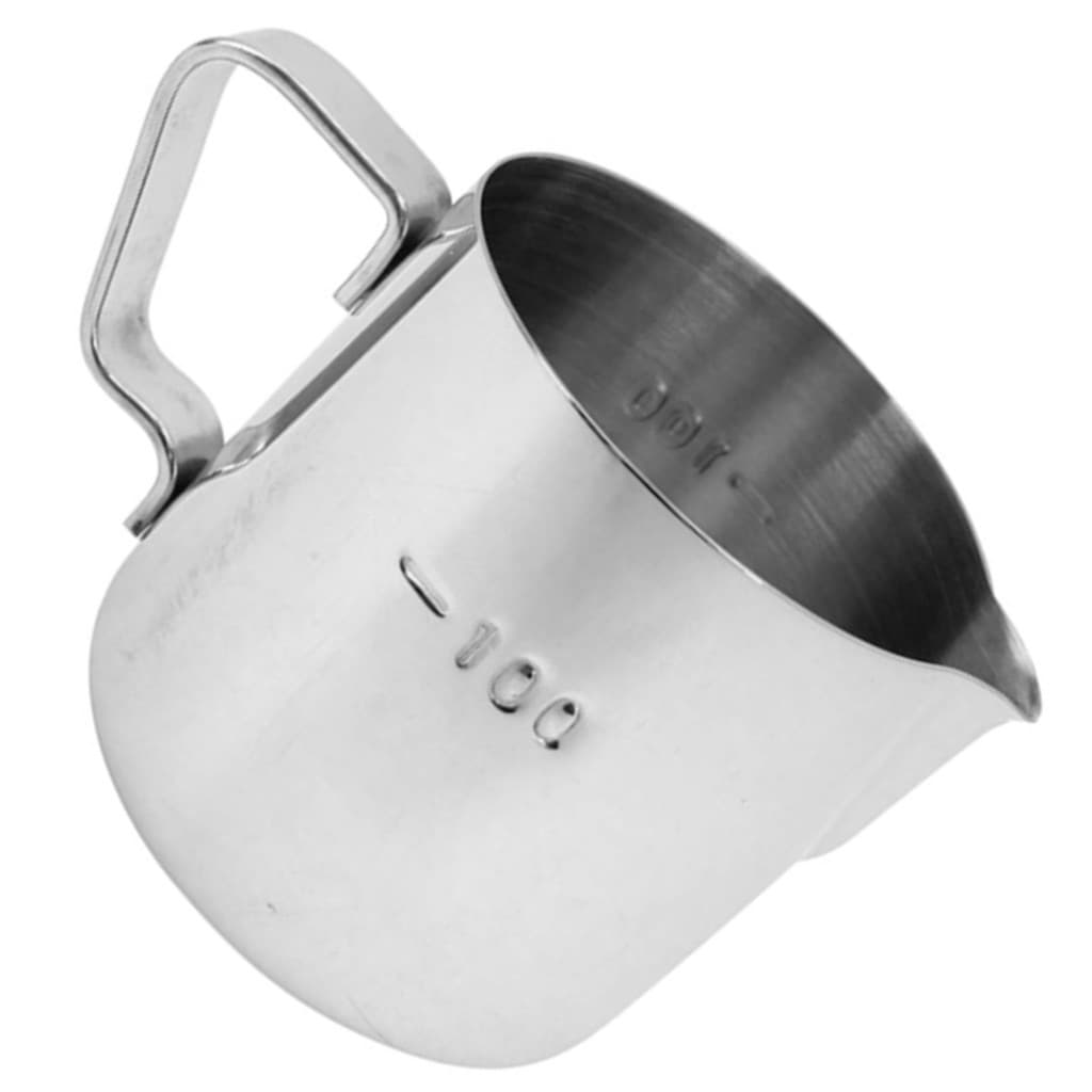 Jarra Leiteira 150ml Inox Cremeira com Alça para Cappuccino Latte Art Barista - Pequena