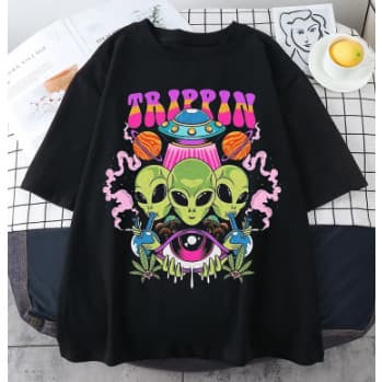 Camiseta Et Nave Abduzido Camisetas Estampas Vareadas Novo!