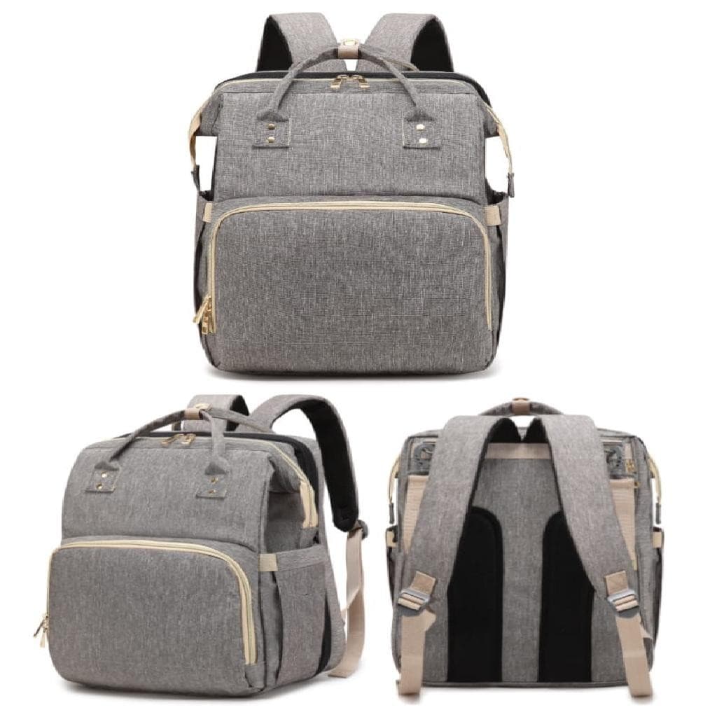 MOCHILA MATERNIDADE BERÇO PORTATIL CINZA BABY WORLD