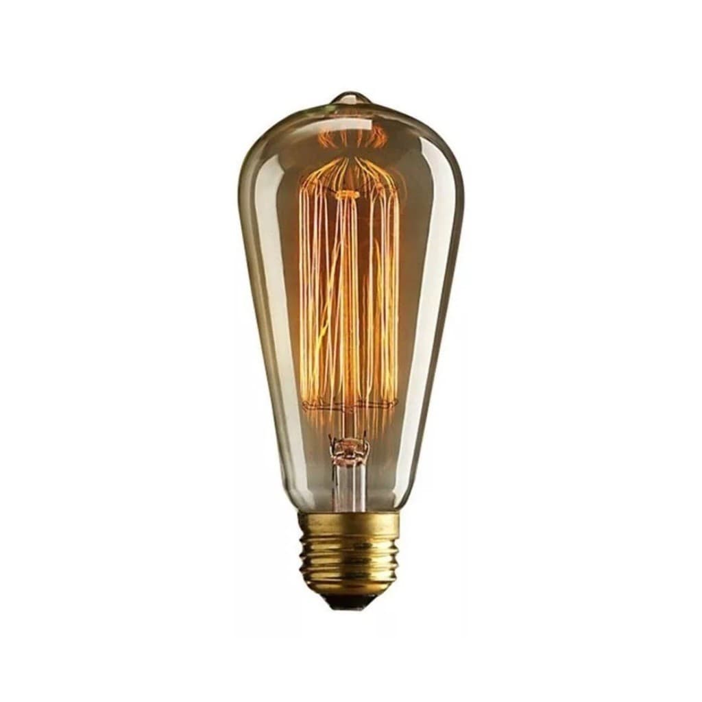 Lâmpadas Filamento De Carbono ST64 Retrô 40w Dimerizavel