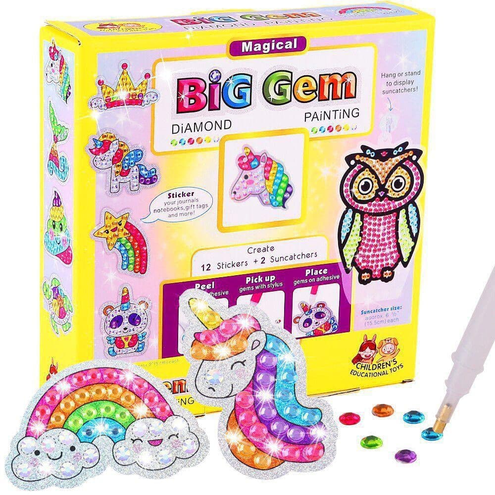 Kit Aplique De Strass Diamante Infantil Big Gem Diamond desenho de strass