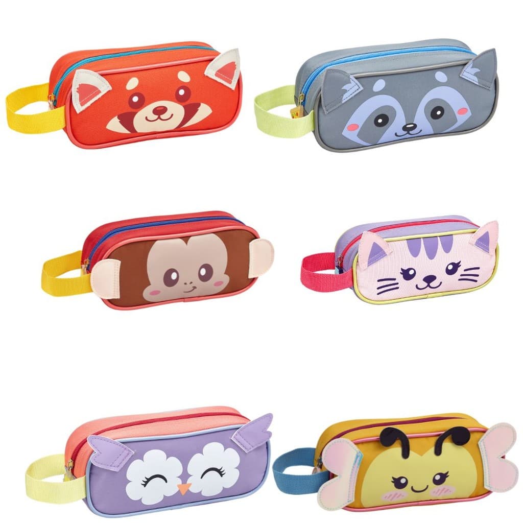 Estojo Escolar Infantil Zoop Animais