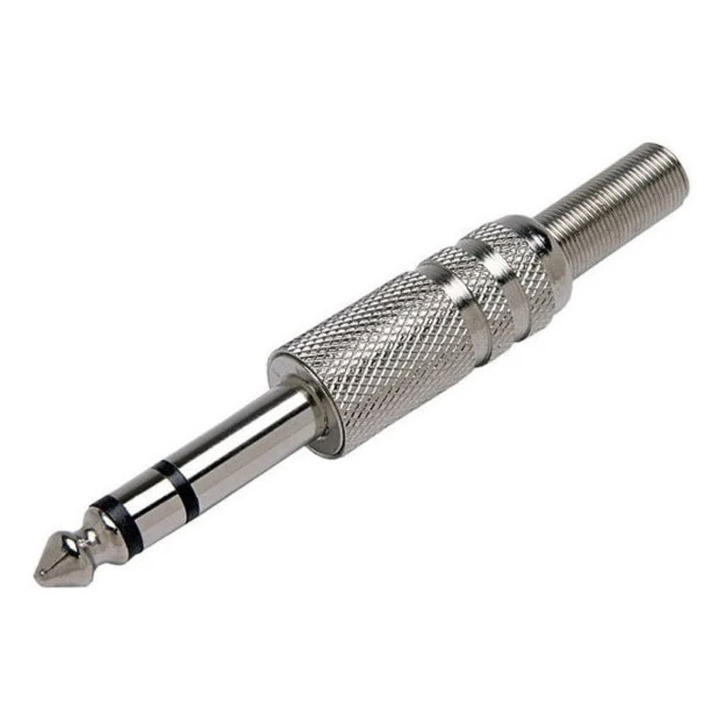 40 Conector P10 Stereo Com Mola Oferta