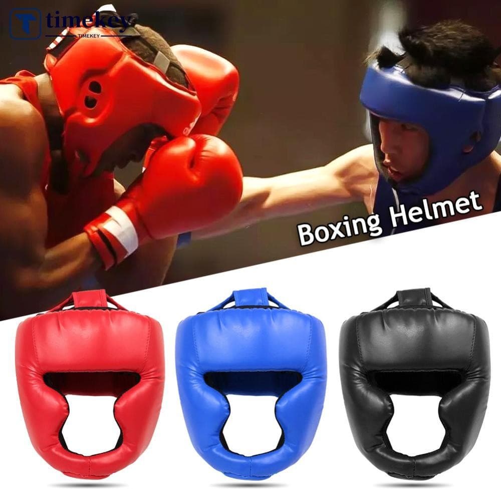 TIMEKEY Capacete De Boxe Pu Totalmente Coberto , Crianças , Adultos , Muay Thai , Treinamento , Sparring , Equipamento D