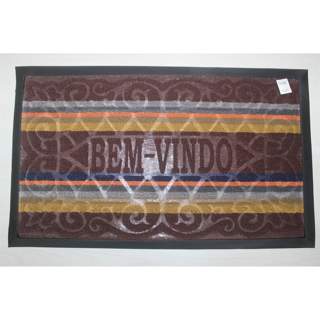 tapete capacho (50x80 cm)BEM VINDO (Rfe:12-8C)