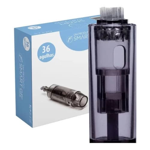 Kit 10 Cartucho Dermapen Preto 36 Agulhas Smart Gr C/ Anvisa
