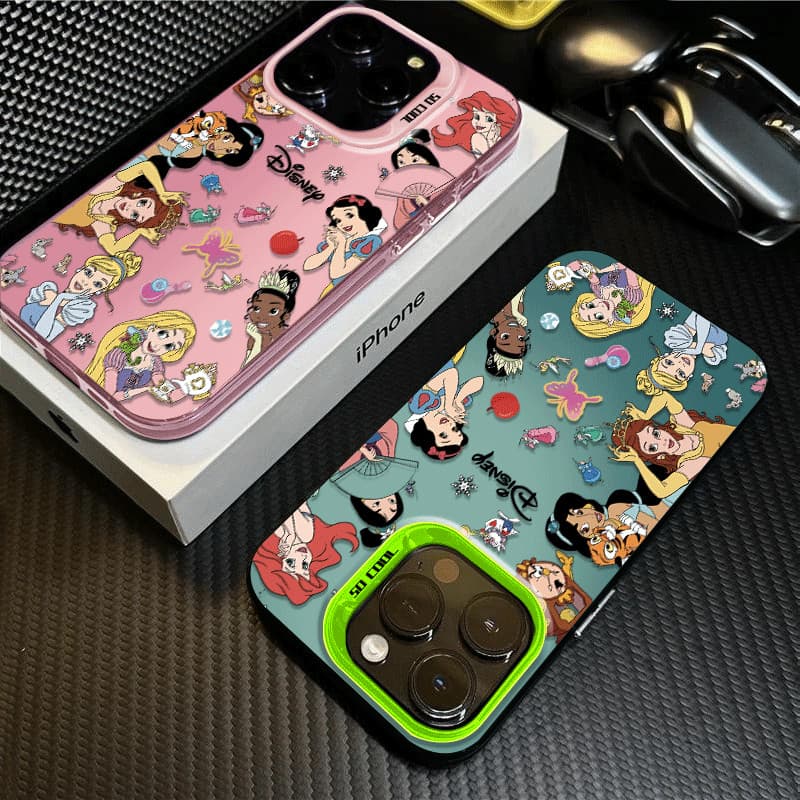 Capinha Capa de telefone Resistente A Choques de Princesa Disney Para iPhone 11 12 13 15 14 16 Pro Max Xr Xs Max Case