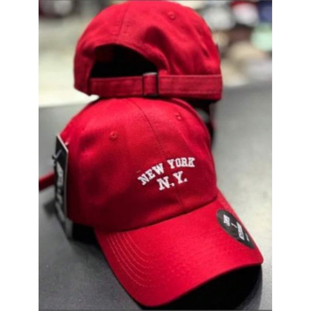 Boné Retro New York Estilo Basebol NY de Aba Curva Masculino e Feminino Com Regulagem Fitão