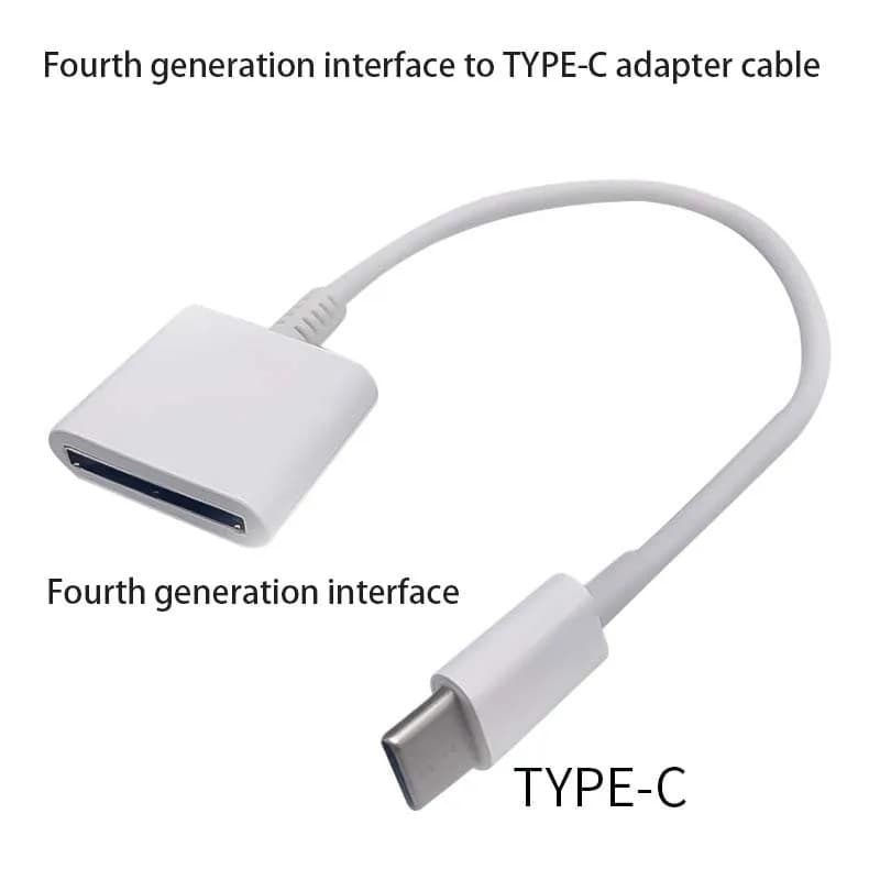 Adequado Para Adaptador De Interface A-pple 4 Tipo C , 30 Pinos Cabo De Carregamento