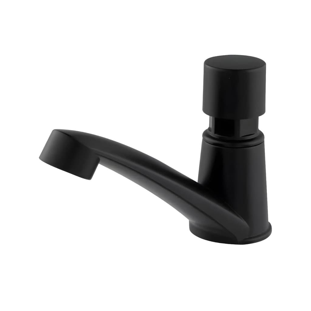 Torneira Automática Preta Luxo Abs Banheiro Lavabo Pia